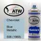 Preview: Chevrolet, Blue Metallic, 506 (1968): 400ml Sprühdose, von ATW Autoteile West.